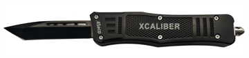 Picture of Xcaliber Knife Company  45 ACP  3.25" OTF Tanto Plain Black 440C SS Blade, 4.64" Steel Handle 728881687454
