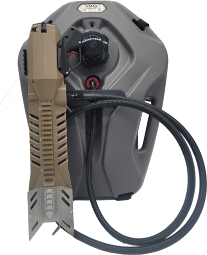 Picture of XM42-X Flamethrower with Backpack Tank - FDE XM42-BPT-COMBO-FDE -