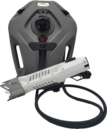 Picture of XM42-X Flamethrower with Backpack Tank - WHITE XM42-BPT-COMBO-WHITE -