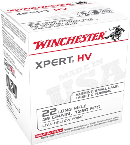 Picture of WINCHESTER RIMFIRE AMO XPERT 22LR HP 36GR 500RD (10 BOXES PER CASE) XPERT22