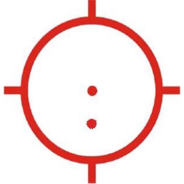 Picture of EOTECH HOLOSIGHT RETICLE PATTERN 68 MOA RING 2 1 MOA DOTS CR123 BATTERY NON-NIGHT VISION XPS2-2