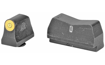 Picture of XS Sights DXT2 Big Dot, Tritium Night Sights, Suppressor Height, Yellow Front and Black Rear, Fits Glock 17/19/22/23/24/26/27/31/32/33/34/35/36/45, Taurus G3c/GX4/New Production G3, Walther PDP GL-0015P-5Y GL0015P5Y