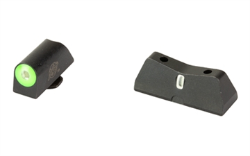 Picture of XS Sights DXT2 Pro Big Dot Sights, Fits Glock 17/19/22/23/24/26/27/31/32/33/34/35/36/38, Taurus G3c/GX4/New Production G3, Walther PDP, Black Nitride Finish, Green, Tritium Front/Rear GL-X201S-5G
