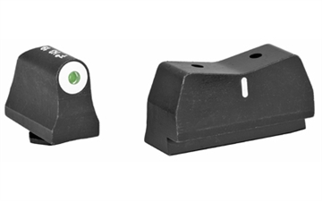 Picture of XS Sights DXW Big Dot Tritium Front, Suppressor Height, Tritium Stripe Express Rear, Fits Glock 17,19,22,23,24,26,27,31,32,33,34,35,36,38, Green With White Outline, Installation Kit Included GL-0004S-3