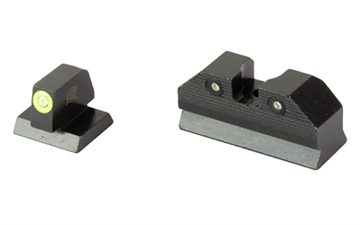 Picture of XS Sights R3D, 2.0, Tritium Night Sight, For Desert Eagle (.44 Mag/.50AE), Standard Height, Green Front Outline, Green Tritium Front/Rear MR-R201S-6G
