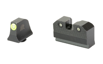 Picture of XS Sights R3D 2.0, Suppressor Height Night Sight, Fits Glock 17/19/22/23/24/26/27/31/32/33/34/35/36, Green Front Outline, Green Front/Rear Tritium GL-R204P-6G