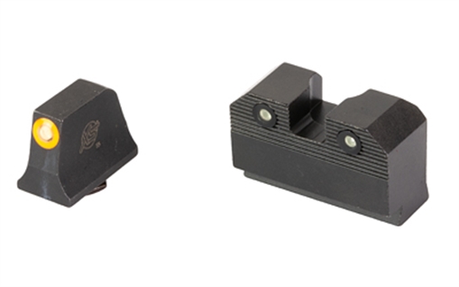 Picture of XS Sights R3D 2.0, Suppressor Height Night Sight, Fits Glock 20/21/29/30/30S/37/41, Orange Front Outline, Green Front/Rear Tritium GL-R205P-6N