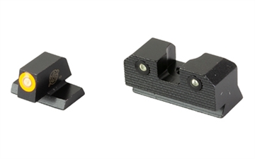 Picture of XS Sights R3D 2.0, Tritium Night Sight, Fits S&W M&P OR Full Size & Compact, Orange Front Outline, Green Tritium Front/Rear SW-R206P-6N