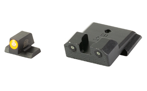 Picture of XS Sights R3D 2.0, Tritium Night Sight, Fits S&W M&P Shield OR, Orange Front Outline, Green Tritium Front/Rear SW-R204P-6N
