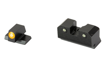 Picture of XS Sights R3D 2.0, Tritium Night Sight, Fits S&W M&P Shield, Orange Front Outline, Green Tritium Front/Rear SW-R207P-6N