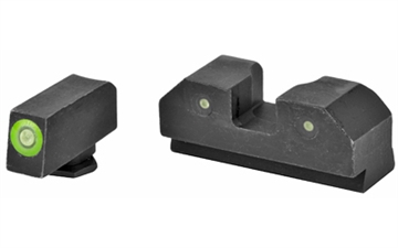 Picture of XS Sights R3D Night Sights, Green Front Dot, Fits Glock 20,21,29,30,30S,37,41, Steel/Blued GL-R013P-6G