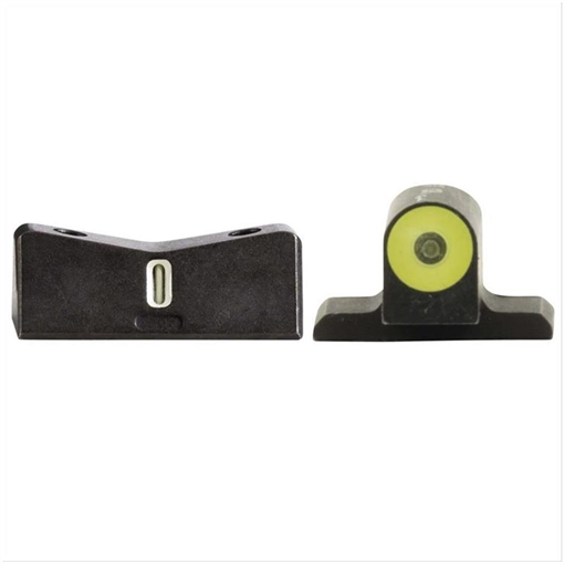 Picture of XS Sights DXT2 Big Dot Night Sights-Sig Sauer Black | Green Tritium Yellow Outline Front Sight Green Tritium White Outline Bar Rear Sight SI0014S5Y