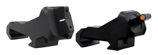 Picture of XS Sights XTI2 DXS Rifle Sights, Ember Standard Dot Orange, 45 Degree Offset for AR Rifles, Steel/Blued AR-0008-1N AR00081N