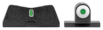 Picture of XS Sights DXT Big Dot Night Sights-Canik Black Green Tritium White Outline Front Sight Green Tritium White Outline Bar Rear Sight CK0001S5