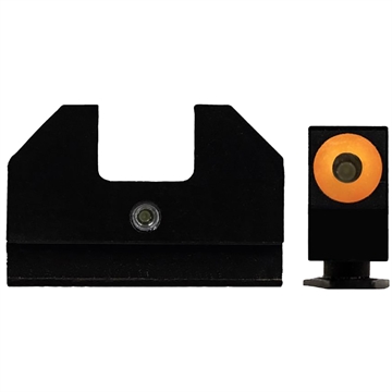 Picture of XS Sights F8 Night Sight, Fits Glock 42 and 43, Green with Orange Outline Front, Green Rear, Tritium Front/Rear GL-F008P-5