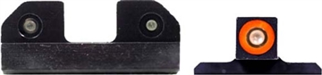 Picture of XS Sights R3D Night Sights, Orange Front Dot, Fits Glock 42, 43, 43X, 48, Steel/Blued GL-R014P-6N