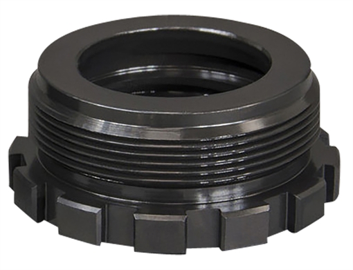 Picture of Yankee Hill Machine Co Kurz QD Adapter, 1-3/8"-24, Black, 17-4 Stainless Steel, Fits Silencerco Omega 300/Hybrid/Harvester .338/Big Bore, Dead Air Nomad, and RMS 2 Hopaii YHM-3051