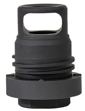 Picture of Yankee Hill 3102-1MB-24A Mini Phantom Q.D. Muzzle Brake Black Melonite Steel with 5/8"-24 tpi Threads & 1.60" OAL for 30 Cal AR-Platform 31021MB24A