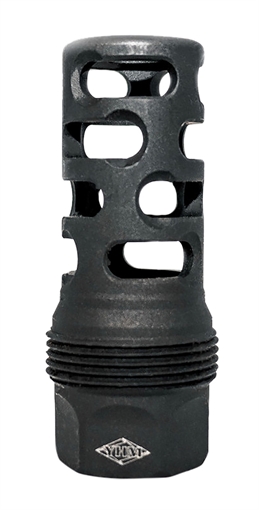 Picture of Yankee Hill Machine Co sRx Muzzle Brake, 5/8-24, Compatible with sRx Low Profile Adapter, Attaches to Suppressors with 1-3/8"x24 Thread Pitch, Black Oxide Finish YHM-4405-MB-24 4405MB24