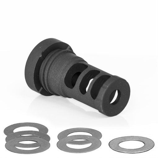 Picture of Yankee Hill QD Muzzle Brake Black Steel with 1/2"-28 tpi Threads & 2.50" OAL for 5.56x45mm NATO AR-Platform 5M2QD