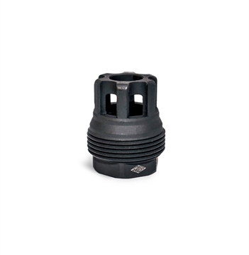 Picture of Yankee Hill Machine Co sRx Mini Muzzle Brake, 1/2-28, Compatible with sRx Low Profile Adapter, Attaches to Suppressors with 1-3/8"x24 Thread Pitch, Black Oxide Finish YHM-4401-MB-28 4401MB28