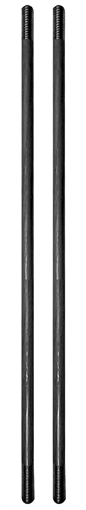 Picture of Yankee Hill Machine Co Assembly Rods, For VICTRA-12 Suppressor, 6" Long, 2 Pack, 17-4 Stainless Steel Construction, Black YHM-1206