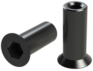 Picture of Yankee Hill Machine Co Sleeve Nut Allen, For VICTRA-12 Suppressor, Black YHM-1211
