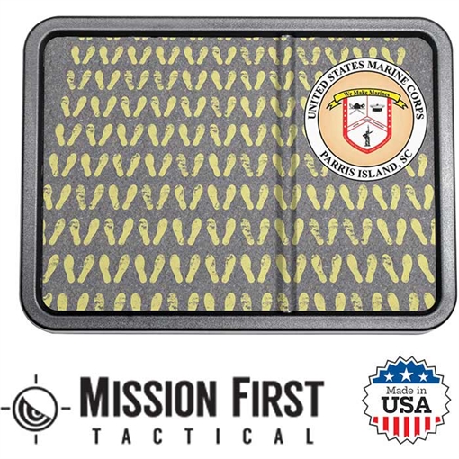Picture of MISSION FIRST TACTICAL Yellow Footprints Dump Tray EDC-USMC-30 810099433470
