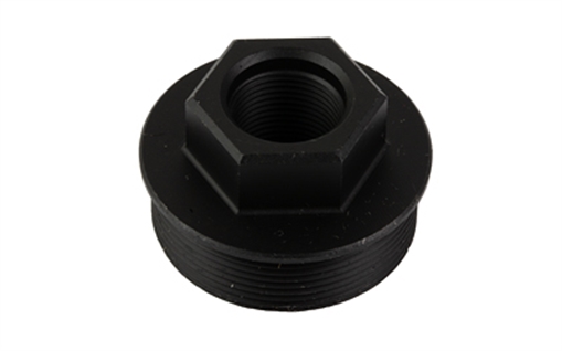 Picture of Yankee Hill Machine Co Sidewinder Direct Thread Adapter, 1/2"-28, Converts the Sidewinder, Cobra M2, and Cobra to Direct Thread, Black YHM-3251