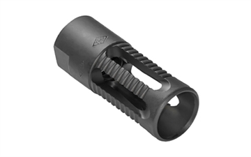Picture of Yankee Hill Machine Co Phantom Flash Hider Without Teeth, 308 Win, 762NATO, Black, 5/8X24, Fits AR10 style Rifles YHM-3080-5C1