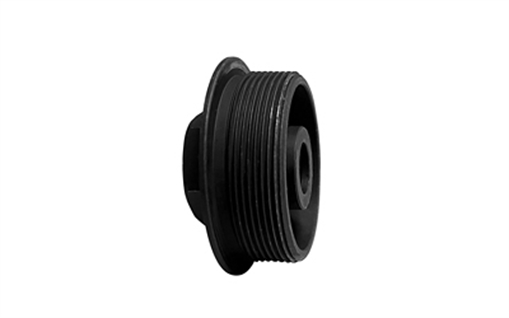 Picture of Yankee Hill Machine Co Universal Suppressor Mount, Direct Thread 1/2x28 to HUB 1.375"-24, Oxide Finish, Black YHM-2189-28