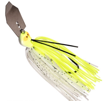 Picture of Z-MAN CROSSEYEZ CHATTERBAIT 3/8 OZ CHARTREUSE/WHITE CBCE38-06