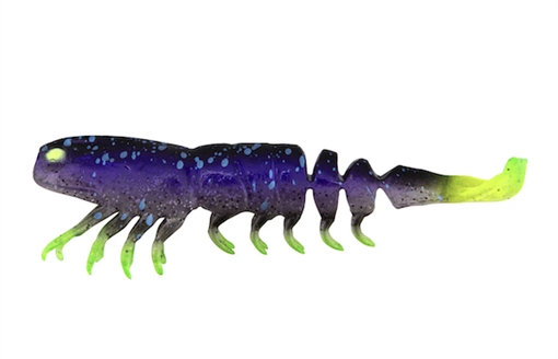 Picture of Z-MAN PRAWNSTARZ LOOSE BODY 3.5" PLUM CHARTREUSE 3 PACK PSLB35-06