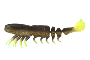 Picture of Z-MAN PRAWNSTARZ LOOSE BODY 3.5" ROOTBEER CHARTREUSE 3 PACK PSLB35-12