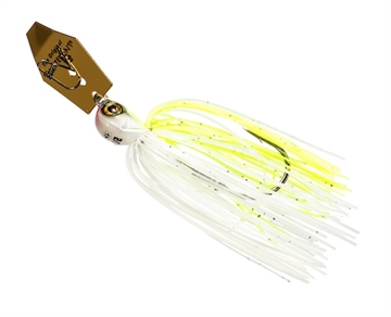 Picture of Z-MAN TUNGSTEN CHATTERBAIT ELITE EVO 3/8 OZ CHARTREUSE/WHITE CBET38-02