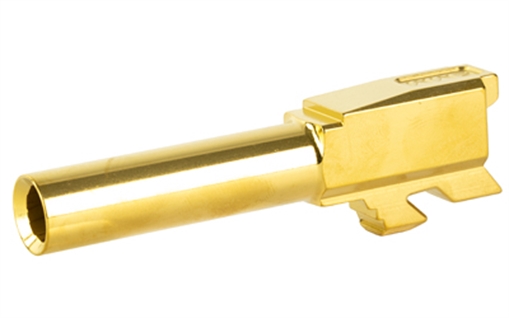 Picture of Zaffiri Precision Pistol Barrel, 9MM, 3.4", TiN/Gold, Fits Glock 43 ZP.43BG ZP43BG