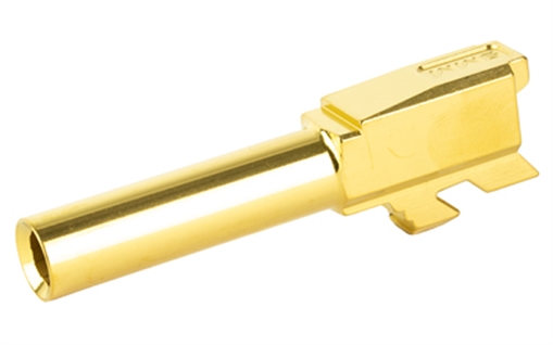 Picture of Zaffiri Precision Pistol Barrel, 9MM, 4.02", TiN Finish, Gold, Fits Glock 19 Gen 1-4 ZP.19BG ZP19BG