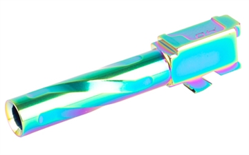 Picture of Zaffiri Precision Pistol Barrel, 40 S&W, 3.9", Spectrum (Rainbow PVD) Finish, Fits Glock 23 Gen 1-3 ZP.23BSP