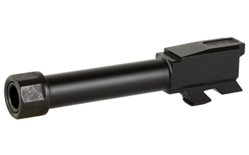 Picture of Zaffiri Precision Pistol Barrel, Threaded 1/2x28, 9MM, 3.4", Nitride Finish, Black, Fits Glock 43 ZP.43BTBN ZP43BTBN