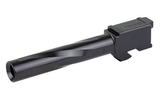 Picture of Zaffiri Precision Pistol Barrel, 9MM, 4.37", Flush and Crown, Fits Glock 17 Gen 3, Nitride Finish, Black BA-G17G14-FC-BN