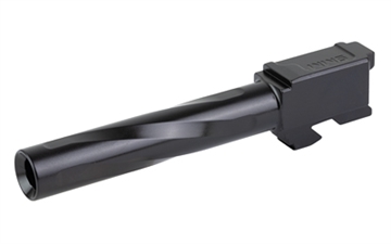 Picture of Zaffiri Precision Pistol Barrel, 9MM, 4.37", Flush and Crown, Fits Glock 17 Gen 3, Nitride Finish, Black BA-G17G14-FC-BN