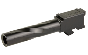 Picture of Zaffiri Precision Pistol Barrel, 9MM, 3.9", Flush and Crown, Fits Glock 19 Gen 3, Nitride Finish, Black BA-G19G14-FC-BN