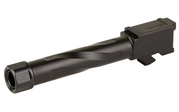 Picture of Zaffiri Precision Pistol Barrel, 9MM, 4.5", Threaded, Fits Glock 19 Gen3-5, Nitride Finish, Black BA-G19G14-TH-BN