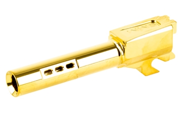Picture of Zaffiri Precision Ported Pistol Barrel, 9MM, 3.8", Titanium Nitride Finish, Gold, Fits Sig P320 Compact ZP.320BPG