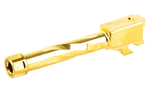 Picture of Zaffiri Precision Pistol Barrel, 9MM, 4.65", Threaded 1/2X28, Titanium Nitride Finish, Gold, Fits Sig P320 Compact ZP.320BTG
