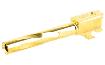 Picture of Zaffiri Precision Pistol Barrel, 9MM, Titanium Nitride Finish, Gold, Fits Sig P320 Full Size ZP.320FBG