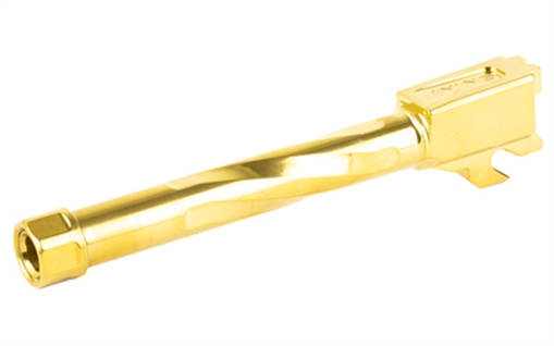 Picture of Zaffiri Precision Pistol Barrel, 9MM, Threaded 1/2X28, Titanium Nitride Finish, Gold, Fits Sig P320 Full Size ZP.320FBTG