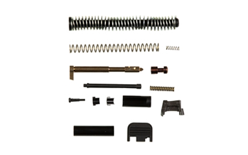 Picture of Zaffiri Precision UPK, Upper Parts Kit, Fits Glock 17/34 Gen 1-3, Includes Firing Pin and Spring, Firing Pin Spacer Sleeve, Firing Pin Channel Liner, Spring Cups, Safety Plunger and Spring, Extractor, Extractor Depressor Plunger Assembly, Slide Recoil Cover Plate, Guide Rod 17.34.UPK