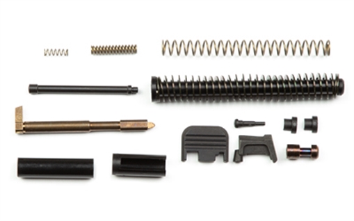 Picture of Zaffiri Precision UPK, Upper Parts Kit, Fits Glock 19 Gen 1-3, Includes Firing Pin and Spring, Firing Pin Spacer Sleeve, Firing Pin Channel Liner, Spring Cups, Safety Plunger and Spring, Extractor, Extractor Depressor Plunger Assembly, Slide Recoil Cover Plate, Guide Rod 19.UPK