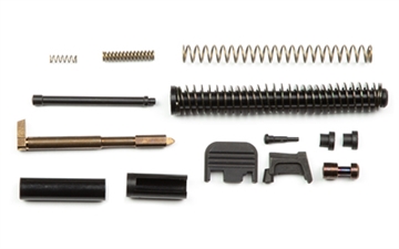 Picture of Zaffiri Precision UPK, Upper Parts Kit, Fits Glock 19 Gen 1-3, Includes Firing Pin and Spring, Firing Pin Spacer Sleeve, Firing Pin Channel Liner, Spring Cups, Safety Plunger and Spring, Extractor, Extractor Depressor Plunger Assembly, Slide Recoil Cover Plate, Guide Rod 19.UPK